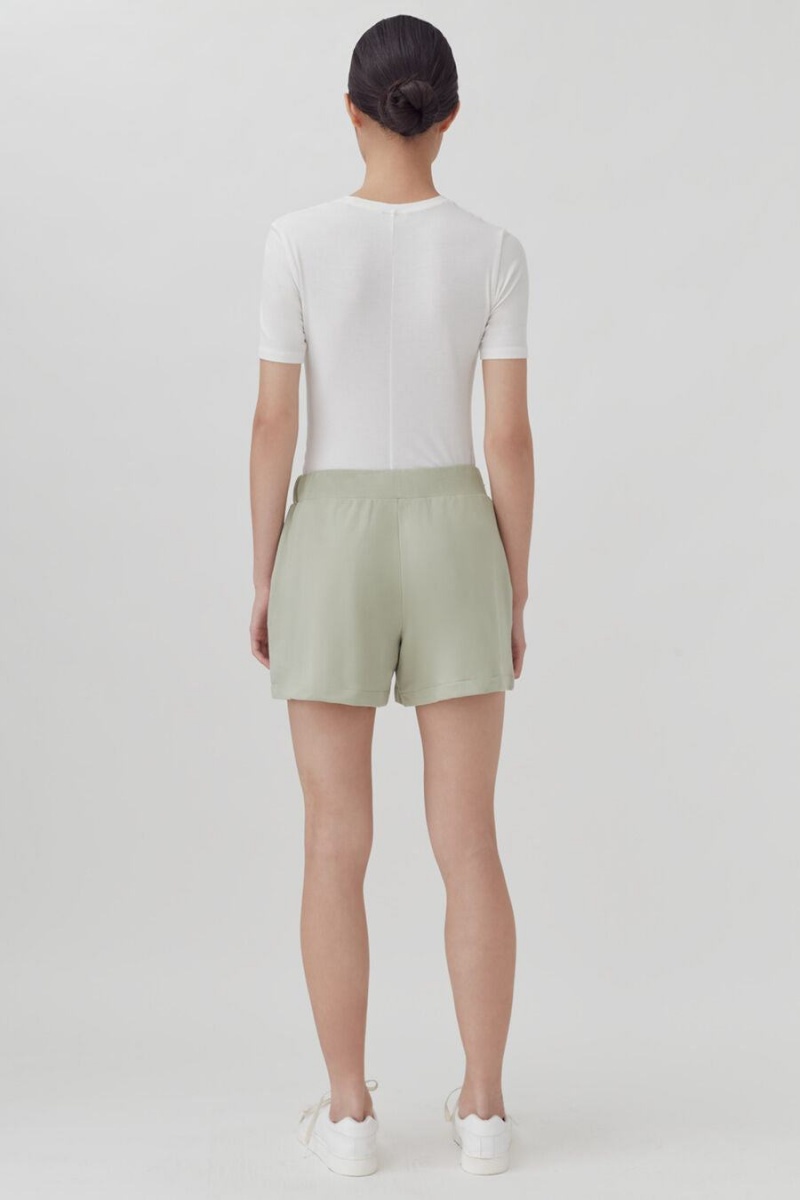 Short Cuyana French Terry Mujer Verde | RWZ588OG