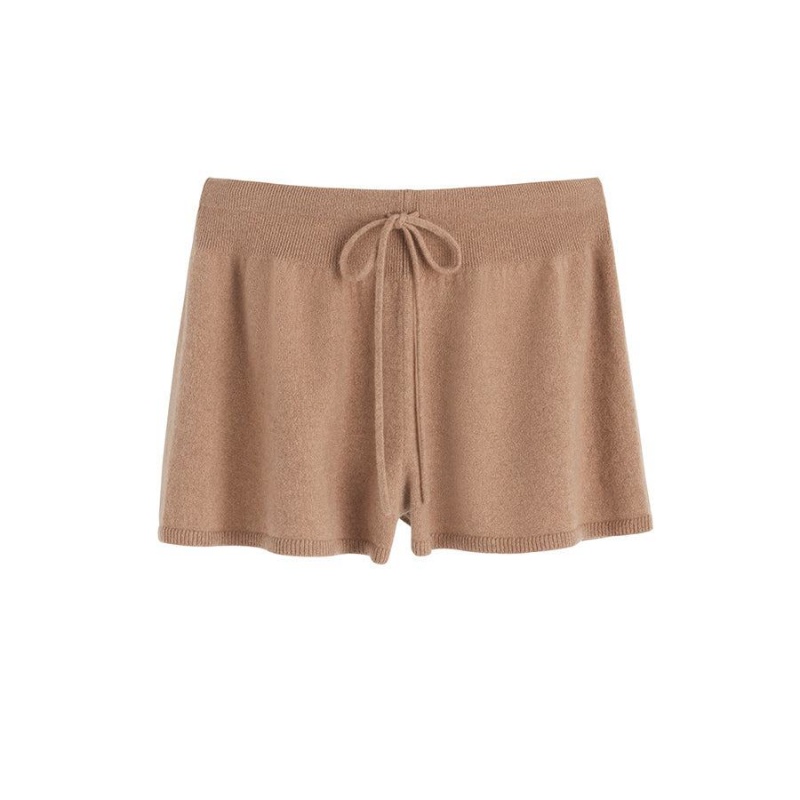 Short Cuyana Single-Origin Cashmere Mujer Marrones | QMX6466VB