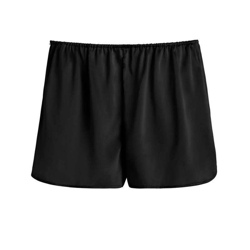 Short Cuyana Washable Charmeuse Mujer Negras | SAO105CQ