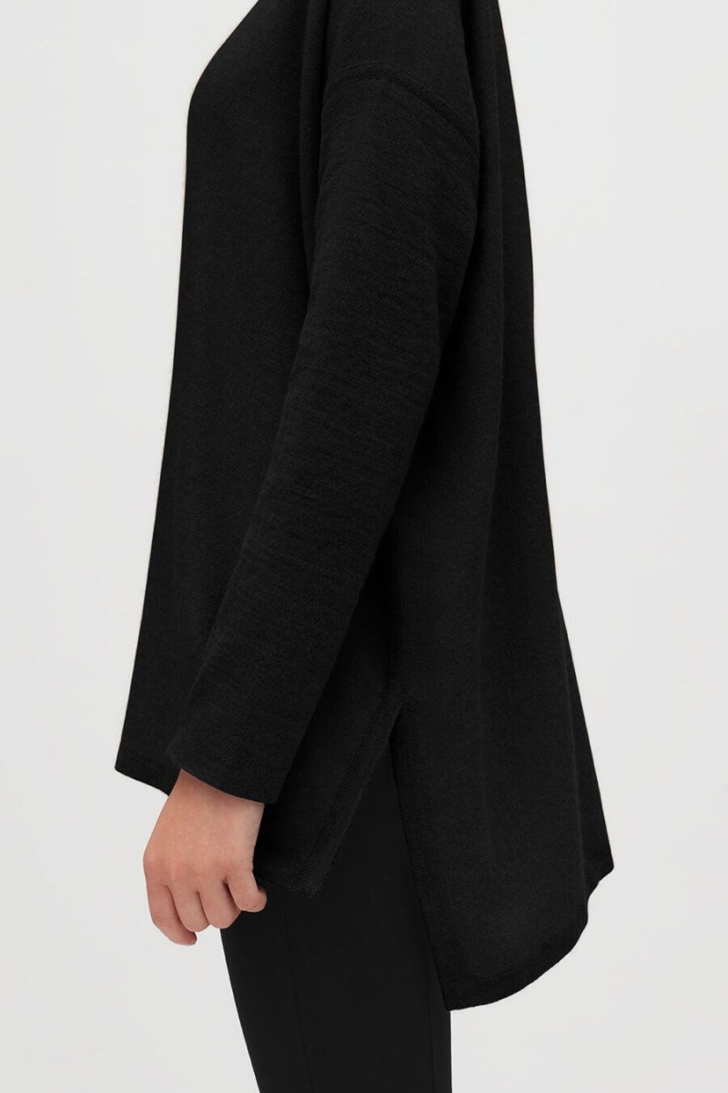 Truien Cuyana Alpaca Open-Back Turtleneck Mujer Negras | LOQ6291LZ