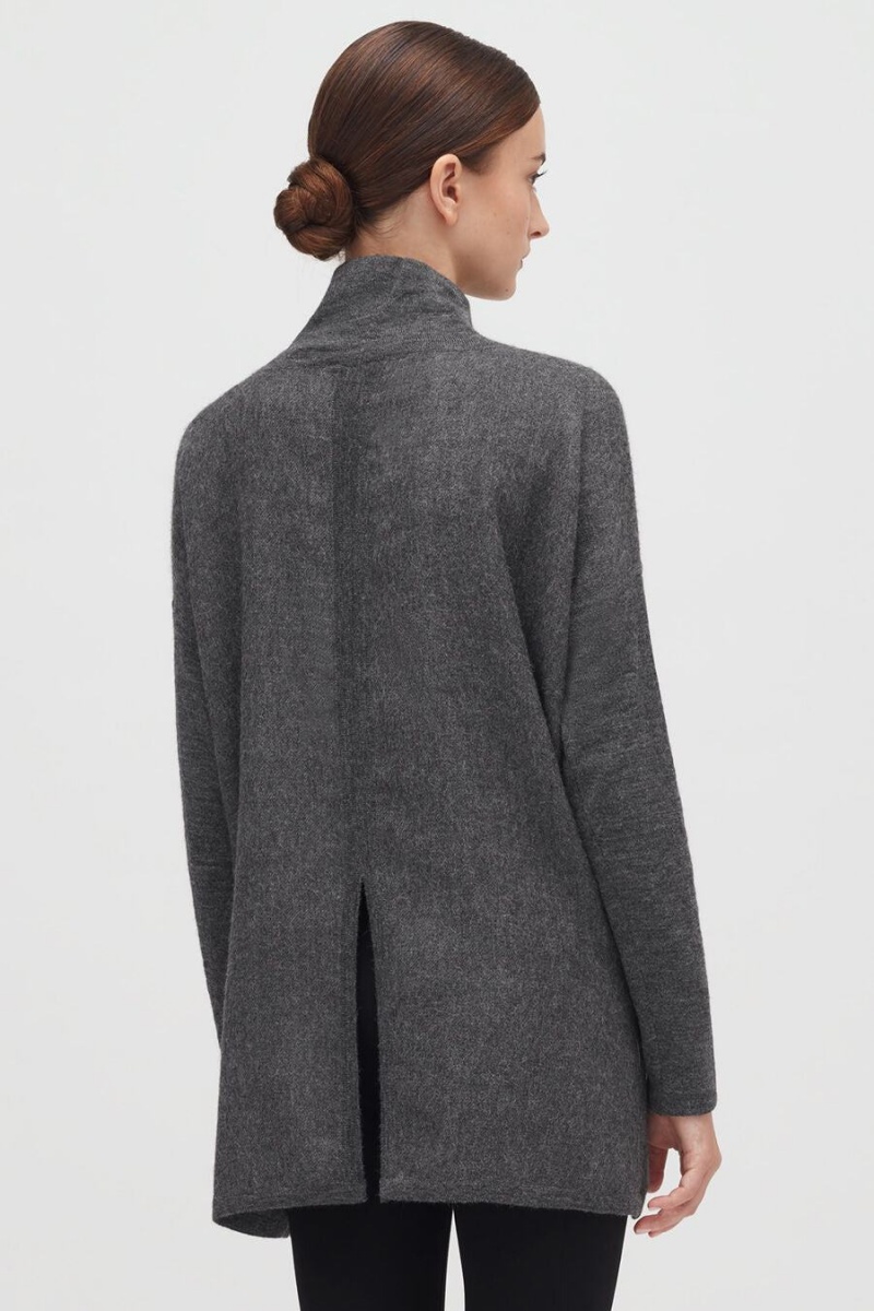 Truien Cuyana Alpaca Open-Back Turtleneck Mujer Gris | UKY6429SV