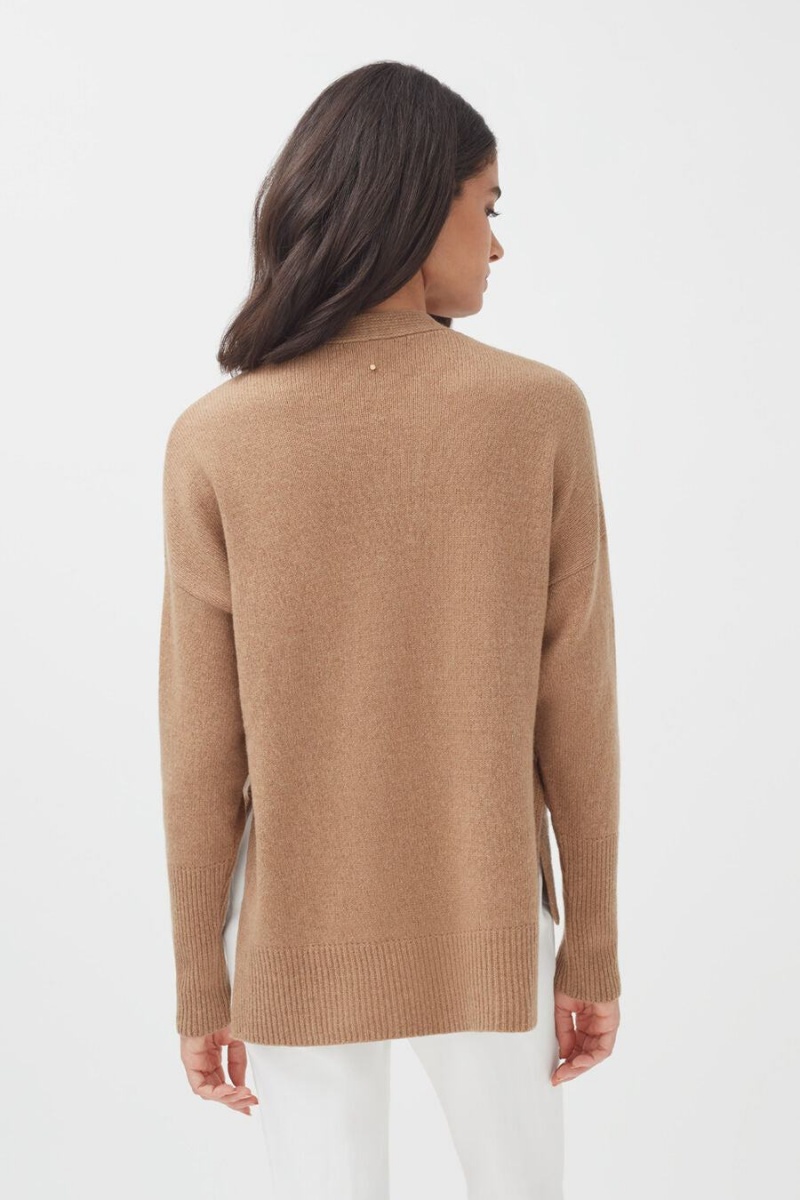 Truien Cuyana Cashmere Soft Wrap Mujer Marrones | PEW5011MF