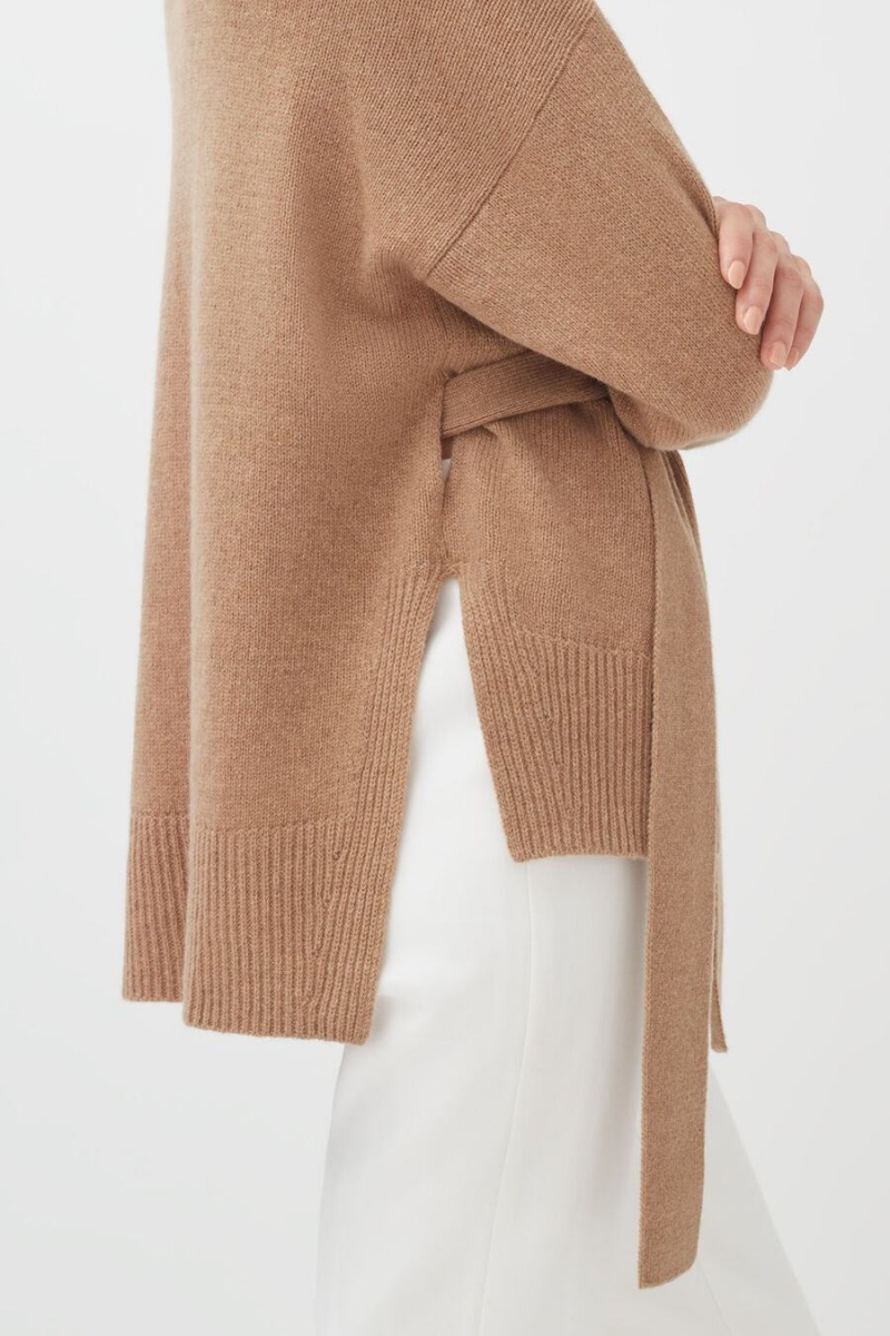 Truien Cuyana Cashmere Soft Wrap Mujer Marrones | PEW5011MF