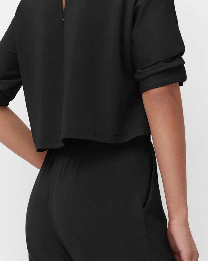 Vestido Cuyana Open-Back Mujer Negras | MXD3126TQ