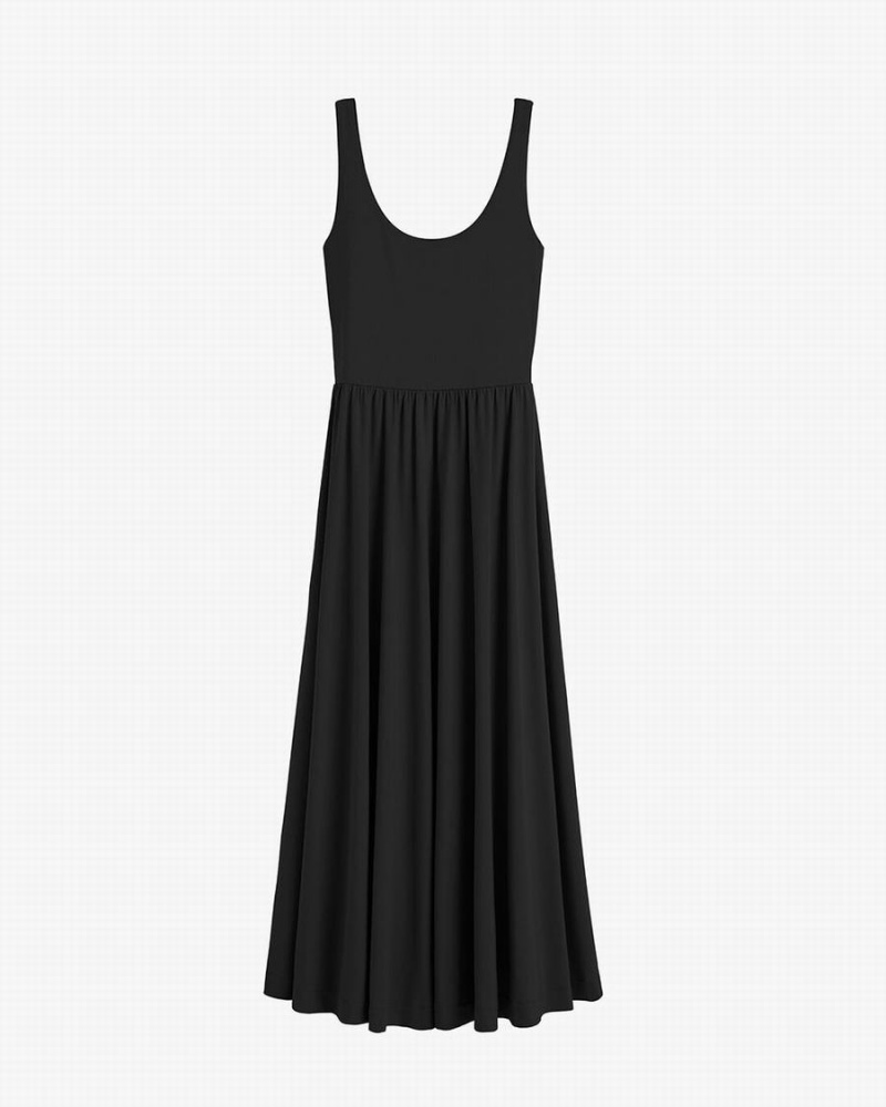 Vestido Cuyana Scoop Neck Mujer Negras | IWI1272LE